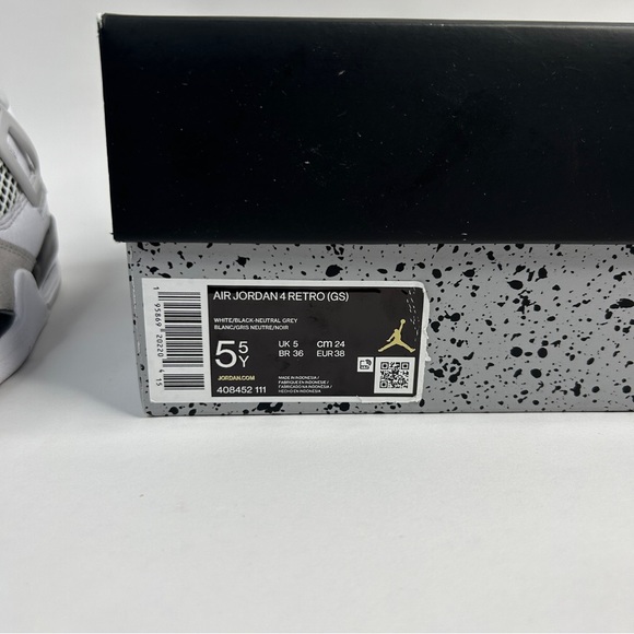 Nike Air Jordan 4 Retro GS “Military Black” 2023 - Picture 8 of 8